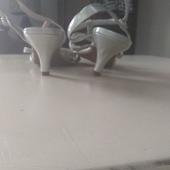 Alex Marie Shoes Rhinestones Strappy Silver Womens 9M - Picture 6 of 6